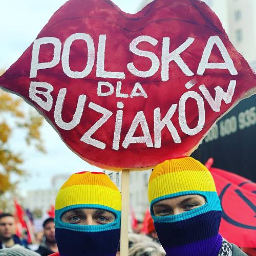 leftside1312:Around 15 thousand people took part in the antifascist march at Warsaw 11.11.2019. It w