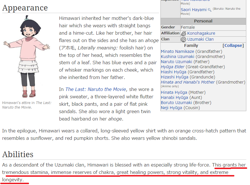 naruhinasasusakulove:  Himawari has ( GREAT HEALING POWER &amp; STRONG VITALITY?!