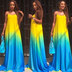 fitness-fits-me:  Gorgeous Ombre Maxi Dress