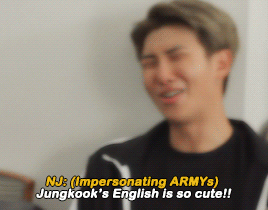 taeken-my-heart:jung-koook:*namjoon’s voice* jungkook’s english is so cute!!!!! (trans) This is so f