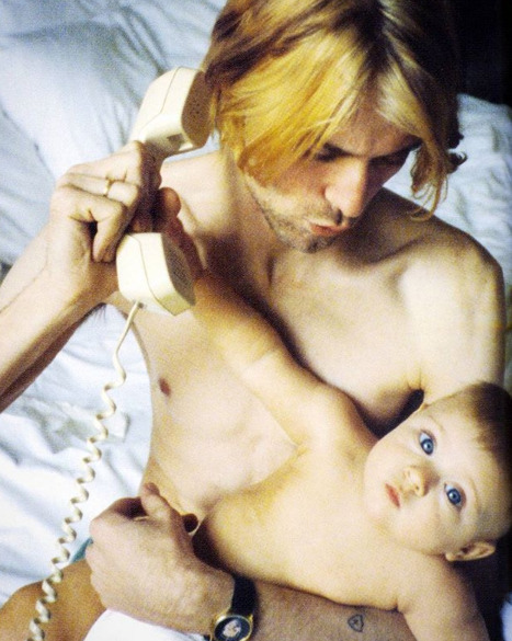 francesbeanarchive:Kurt Cobain and daughter porn pictures
