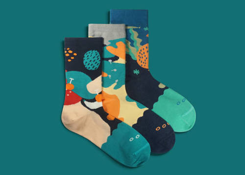 lesstalkmoreillustration:Socks Designed By GoodpairSocks On Etsy*More Things & Stuff