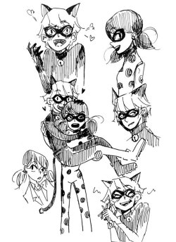 littleblackchat:  miraculer:  lehanidraws:  A lot of ladybugs :’)  THESE ARE SO MUCH AND SO GREAT    CUTIESSSSSSSSS AGHHHHHHHH