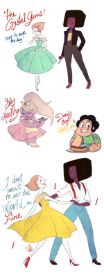 2mummuart:  50′s AU Gems because I can’t