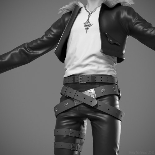  My baby Squall for Character Modeling class at Gnomon.Not perfect and not finished, but a good star