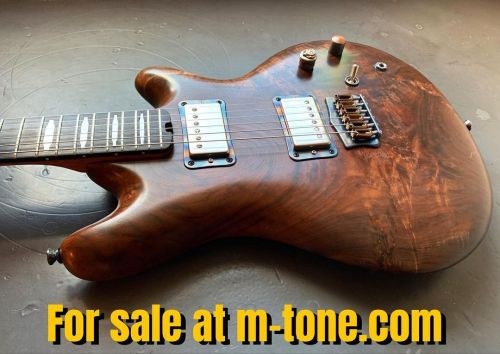 M-tone Walnut Venus available for sale. Check it out on my site (m-tone.com) or @zenguitartrading. T