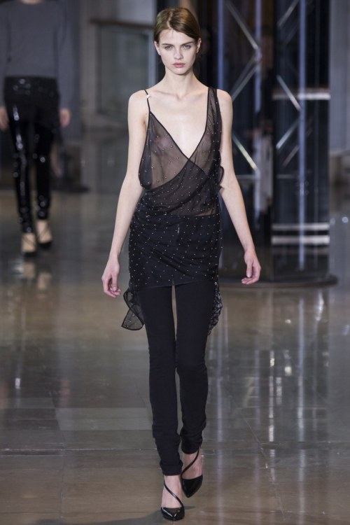 lumedunsorriso:Dasha Khlystun for Anthony Vaccarello F/W 2016