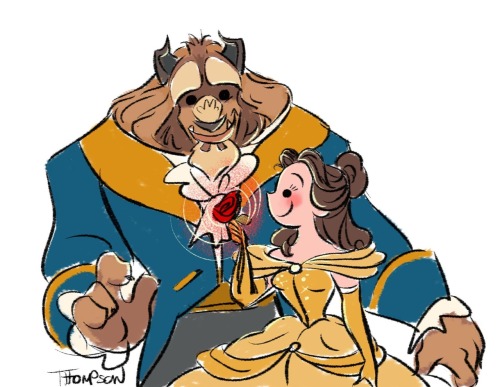stevethompson-art: Beauty and the Beast was released 25 years ago today!