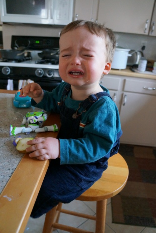 muirin007:  reasonsmysoniscrying:  I washed the dirt and sand off his pear.  Reasons My Son Is Crying: hands down, one of the funniest things on the Internet. Please visit the blog if you haven’t. It’s hysterical!  que bads hein menino