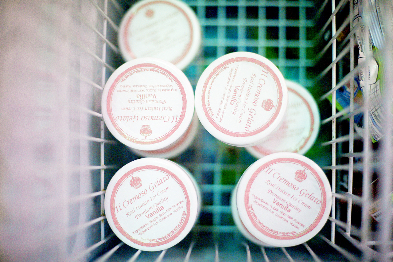 hawaiiancoconut:  Little ice creams in the freezer.  