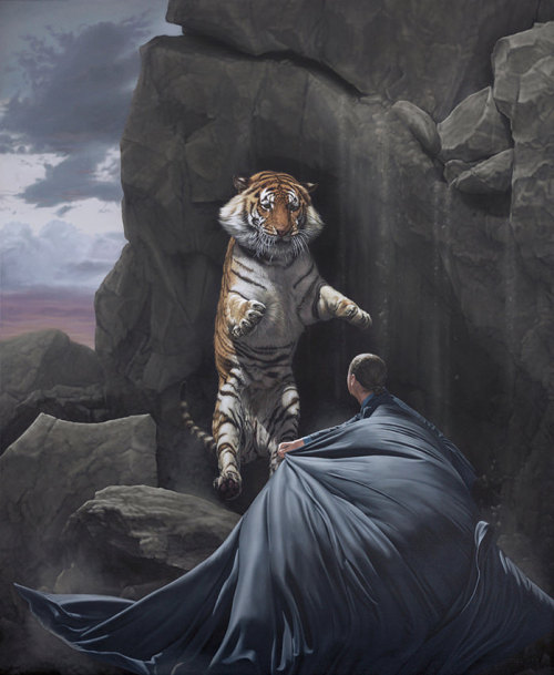 Hyperrealistic Paintings by Joel ReaMan and nature battle it out in the epic hyperrealistic painting