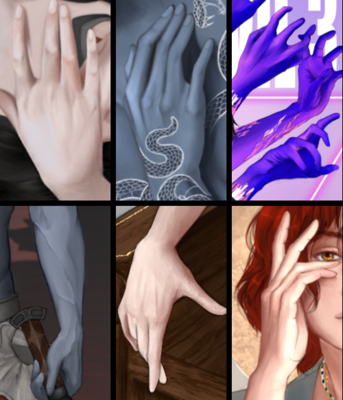 Some hands I’ve drawn :] I always dread hands and save them for last, then end up really enjoying th