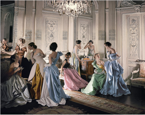 Charles James ballgowns by Cecil Beaton, in Vogue , June 1948 