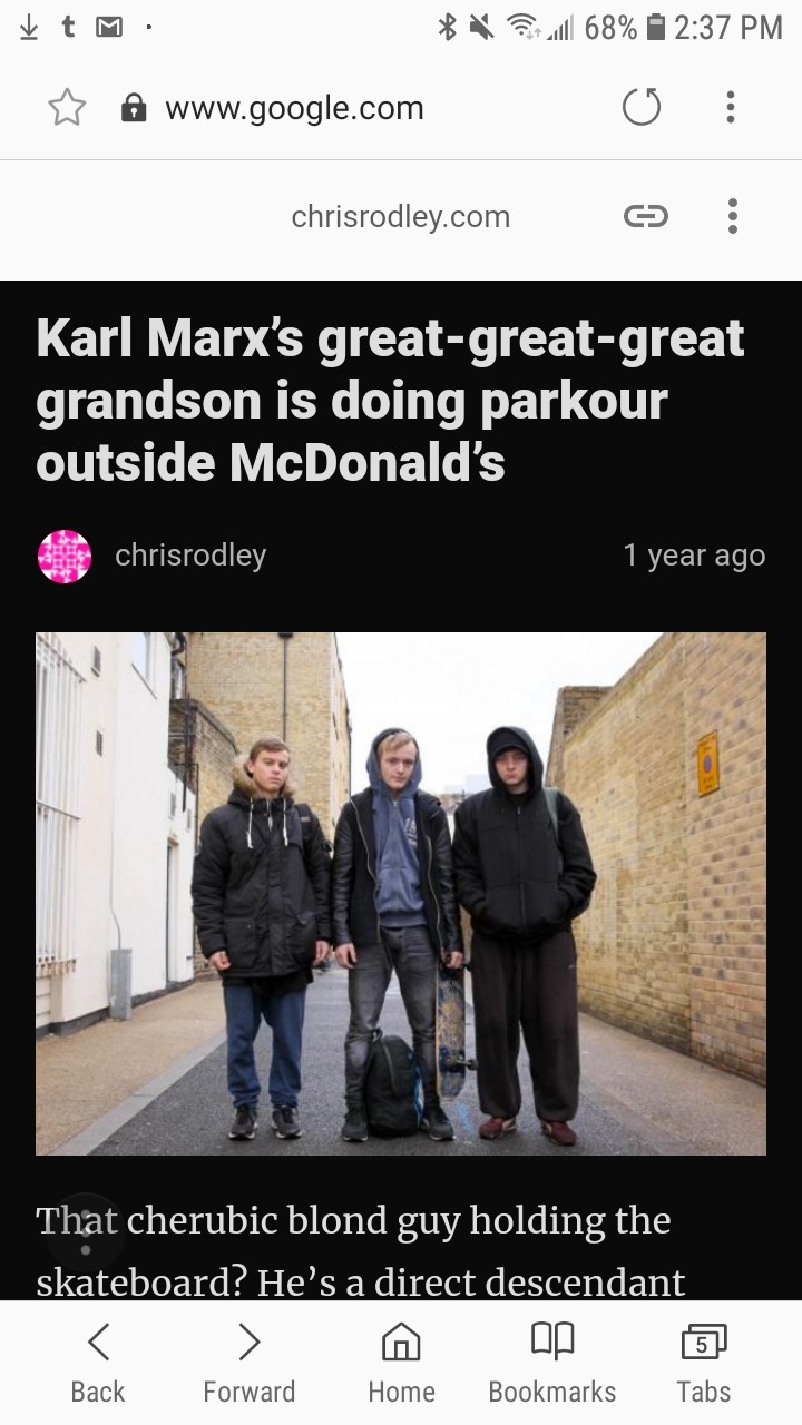 cryptid-sighting: yugoslavians:  Important news in the Left  critical support for Karl Marx McDonald’s Parkour Grandson 