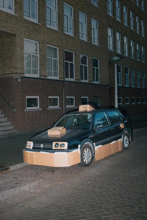 yasboogie:  Pimping Strangers’ Rides (at Night) with Cardboard  Photographer Max Siedentopf has no idea who the cars in his photos belong to. What he did know the second he saw them, is that they were in dire need of an upgrade. Armed with a few pieces