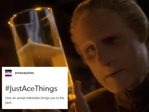 aroacejokes: Odo from “Star Trek: Deep Space Nine” + Aro and Ace Textposts