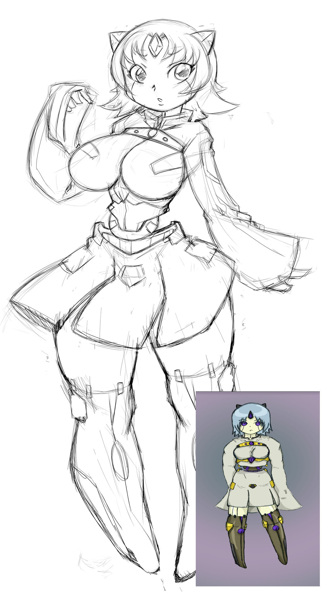 dragoontequila:Comission sketch, i love to do comission with original characters!