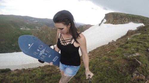 Summer snowboarding