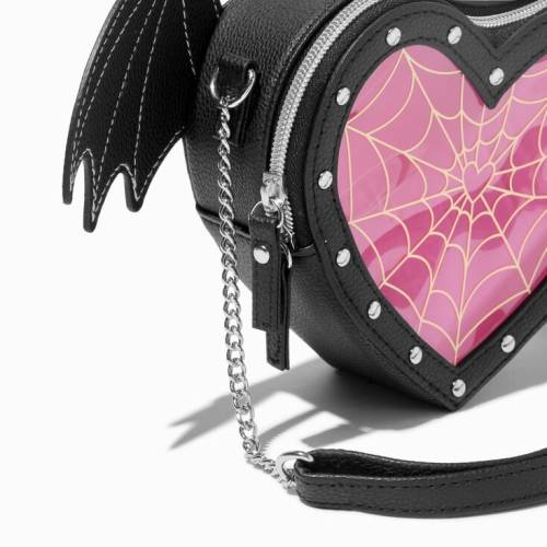 Web Heart Bat Winged Bag From Claire's