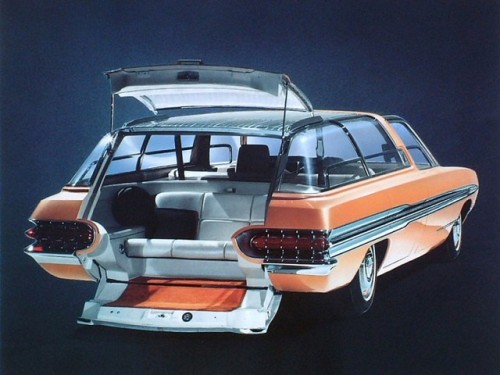 70sscifiart: 1964 Ford Aurora Station Wagon Concept
