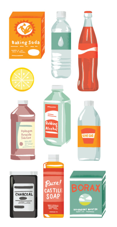 Some green cleaning products for Johns Hopkins Health Review.