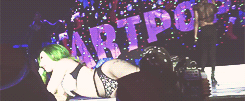kanemura:  sexy moments during dwuw @ the 02 for the jingle bell ball 