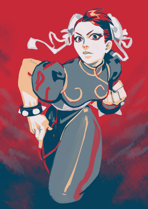tofupen:  street fighter request drawings, with limited color palette