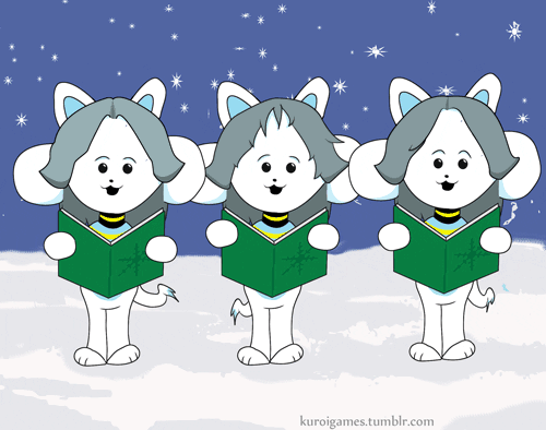 ‘tis the season for temmie carolers. If you like it, Follow Me for more photoshopped stupidity