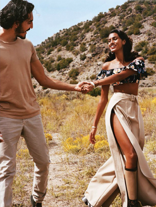 nya-kin: Imaan Hammam and Dev Patel by Alasdair McLellan for Vogue