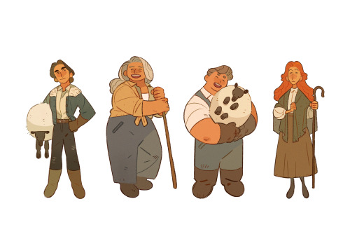 nobodyanybody0:Character design I did for assignment…yes shepherds