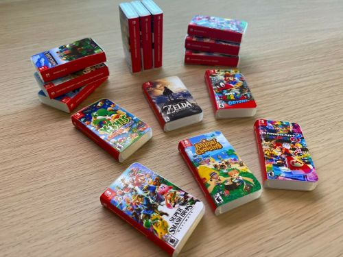 retrogamingblog2: Miniature Nintendo Switch Game Cases made by MisfitToysStore