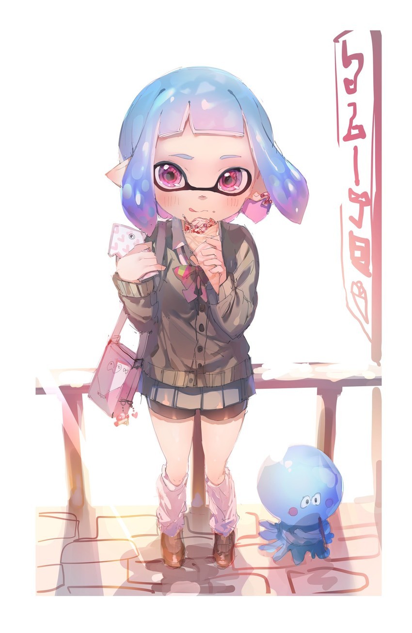 inkling (splatoon) drawn by sprbouuz - Danbooru