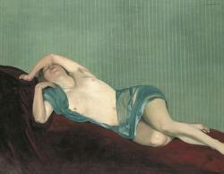 blueblackdream: Félix Vallotton, Nu á l'écharpe