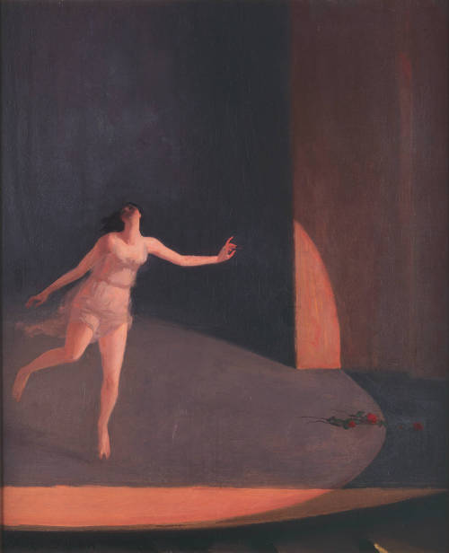 books0977:Isadora Duncan (1911). John Sloan (American, 1871-1951). Oil on canvas. Milwaukee Art Museum.Sloan rendered an