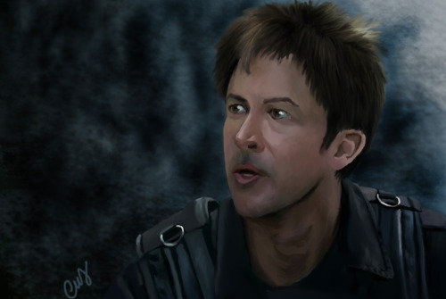 Digital painting of John Sheppard from Stargate Atlantis.