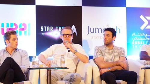 Star Trek Beyond in DubaiSimon Pegg