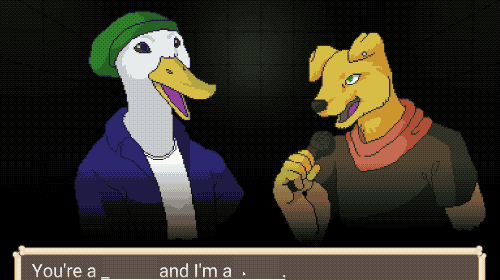 alpha-beta-gamer: Fresh Pup is a fun little rapping game where you see If you’ve got the lyrical wit and rhyming skills to be a top dog rapper! Read More & Play The Full Game, Free (Windows)  Well, it has furry characters