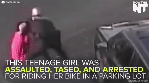 seriesofnonsequiturs:bellygangstaboo:A teenager is suing the cop that allegedly assaulted her, thank