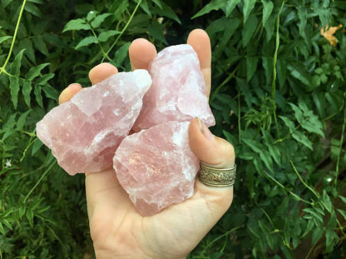 stolenfootprints: Rose Quartz is known as the stone of love, this allows it to help with self-love, 