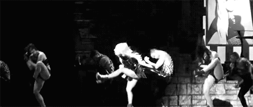 birdyofparadise:  Telephone at The Monster Ball and The Born This Way Ball 