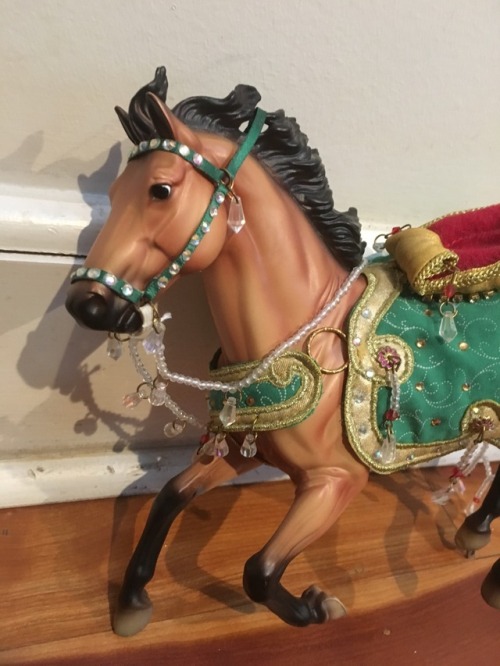 Found these beautiful holiday Breyer horses for only a couple dollars each at Goodwill!