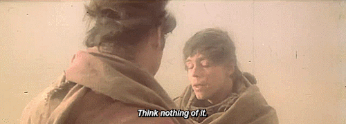 leiaorggana:  Return of the Jedi Deleted SceneHan Solo and Luke Skywalker on Tatooine.