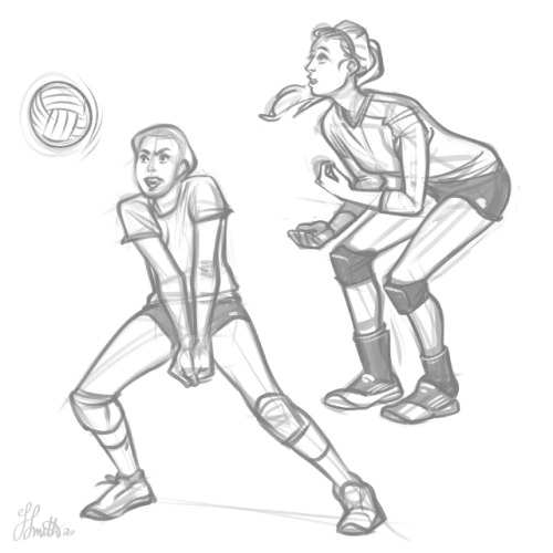 Just some gesture practice!  Fun fact about me: I used to play volleyball in middle school, and in 6