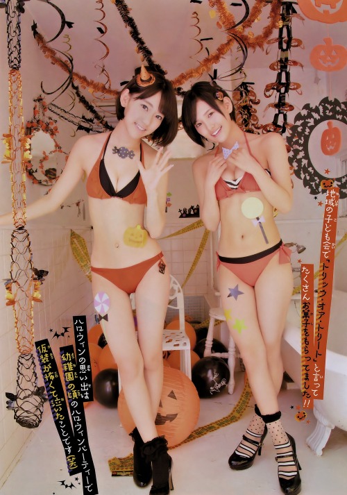   [Weekly Shonen Champion] 2014 No.47 HKT48 Kodama Haruka 兒玉遙 & Miyawaki Sakura 宮脇咲良  