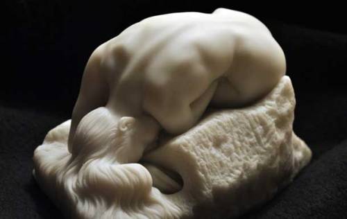 artsnquotes: Auguste Rodin,  The Danaid,  1889, Marble,  Rodin Museum, Paris “Anybody can look at a pretty girl and see a pretty girl. An artist can look at a pretty girl and see the old woman she will become. A better artist can look at an old woman