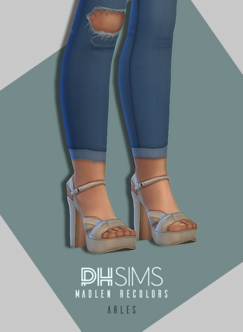 Hi! I made some recolors of four beautiful shoes from Madlen :) I used colors that I would really we