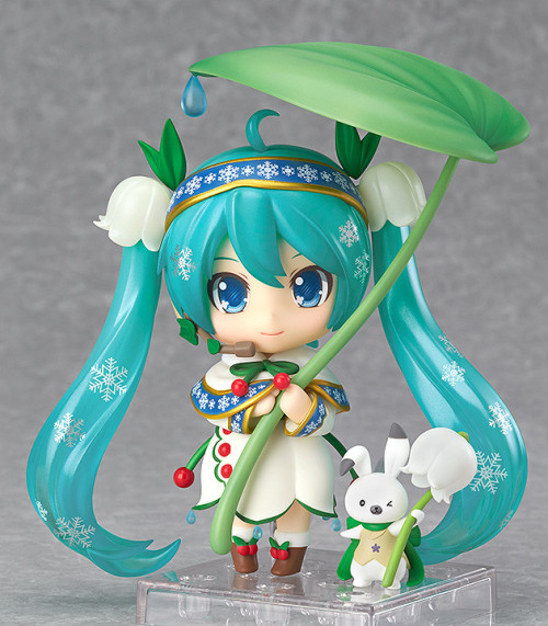 goodsmilecompanyunofficial:  Nendoroid Snow Miku: Snow Bell Version by the Good Smile Company. Orders will be open from the 8th February 2015 - 16th February 2015.   These are my favourite flowers. I might just have to order this ugh