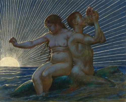 fleurdulys: Tritonenpaar - Hans Thoma1892