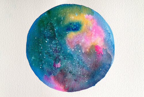 culturenlifestyle:Circular Nebula Compositions by Sylvia C. Sosnovska Talented U.K. based artist Syl
