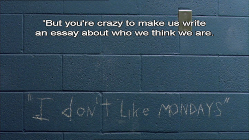 j-u-s-t-alittle-b-i-t:  The Breakfast Club (1985) dir. John Hughes Dear Mr. Vernon,We accept the fact that we had to sacrifice a whole Saturday in detention for whatever it was we did wrong. What we did was wrong. But we think you’re crazy to make